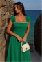 Women's Midi Collar Square Dress - 4