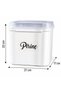 5'Litre Plastic Storage Container (with Shovel, Spoon and Label Gift) Tea-Sugar-Flour-Rice Container - 3