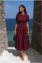 Formal Evening Dress with Sleeves and Collar Short Dress - 5