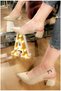 Women's Short Open-Back Suede Lace-Up Comfortable Heeled Shoes - 2