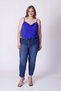 Stone-Embellished High Waist Mom Fit Jeans - 3