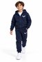 Navy Blue Zippered Children's Tracksuit Set with Wing Figures, Age 8 - 2