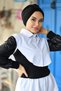 عمامة نسائية مع قبعة ذات شريط - 3