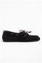 Women's Walking Balanced Drawstring Beaded Suede Ballerinas - 3