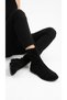 Women's Boots Stretch Socks Suede Flat Sole Medium Length Laceless Daily Winter Half Stylish Model Mendori 4070Mrv