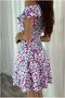 Flexible Double-Breasted Evening Dress with Flounce Fabric Collar and Crepe Fabric - 2