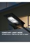 Solar Street Light Outdoor with PIR Motion Sensor & Remote Control, 50W Model, IP65, 6500K Cool White, Dual LED Panels, 3.2V 5Ah LiFePO4 Battery, Wall Mounted Garden Light - 3