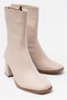 Women's Balanced Winter Practical Heeled Zippered Boots - 3