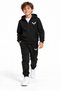 Black Zippered Children's Tracksuit Set with Wing Figures, Age 9 - 2