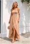 Zero Long Sleeve Maxi Collar Slit Dress - 2