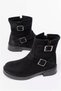 Women's Accessory Buckle Daily Suede Zippered Comfort Boots - 5