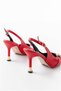 Women's Balanced Open Back Comfortable Heeled Shoes - 5