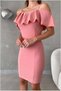 Madonna Evening Dress with Flared Collar