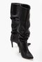 Women's Bellows Long Slim Casual Heeled Comfort Boots - 4