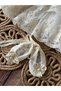 Cream Lace Bade Dress Set - 4