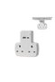 موسع مقبس الحائط مع إضاءة ليلية ومنافذ USB، مقبس متعدد المنافذ مع منفذ USB-A واحد ومنفذ USB-C واحد، USB