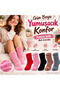 Women's Plush Home Socks Set of 10 |   Soft Fuzzy Drawstring Winter Socks Red Pink Black Coffee Gray