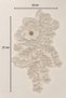 Pearl Flower Detailed Beaded Applique - 4