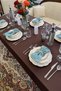 Turquoise Set of 12 Fabric Napkins 45X45Cm |   25 Pieces with Pearl Ring and Bag |   Guest House and Dowry Tableware Presentation Napkin - 3