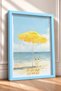 Positano Marina Grande Beach Umbrella Framed Painting Italy Poster Wall Decor Itn052 - 2