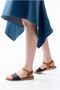Women's Plain Genuine Light Leather Orthopedic Sandals