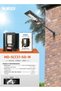 Solar Street Light Outdoor with PIR Motion Sensor & Remote Control, 50W Model, IP65, 6500K Cool White, Dual LED Panels, 3.2V 5Ah LiFePO4 Battery, Wall Mounted Garden Light - 7