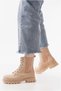 Women's Soft Flat Elastic Heeled Lace-Up Comfort Boots - 2