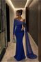 Scuba Evening Dress Degaje Fabric Collar Stretchy Dress - 4