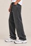 Men's Patterned Baggy Fit Wide Leg Jean Pants Relaxed Cut High Denim Jeans - 4