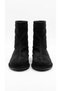 Women's Boots Stretch Socks Suede Flat Sole Medium Length Laceless Daily Winter Half Stylish Model Mendori 4070Mrv - 4