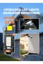 Solar Street Light Outdoor with PIR Motion Sensor & Remote Control, 50W Model, IP65, 6500K Cool White, Dual LED Panels, 3.2V 5Ah LiFePO4 Battery, Wall Mounted Garden Light - 6
