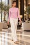 Women's Long Sleeve Court Collar Modal Blouse with Chinese Knot Detail - New Season Elegant Touch and Timeless Sophistication - 7