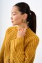 Women's Knitted Detail Sweater Mustard - 5