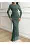 Rochie maxi, verde