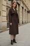 Women's Belted Trench Coat Brown 32403 - 2