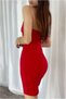 Women's Mini Crepe Fabric Dress - 2