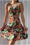 Women's Double Breasted Collar Stylish Dress - 5