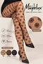 Luxury Floral Patterned Pantyhose - Black - 2