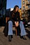 Women's Shawl Collar Belted Long Cashmere Black Coat - 4