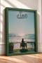Ciao Written Sea Coast Tableware Framed Painting Italy Poster Living Room Kitchen Wall Decor Itn068 - 2