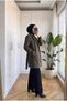 Women's Wrap-Style Blazer with Belted Shawl Collar, 80 Cm. - 3