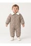 Micro Quilted Collared Jumpsuit