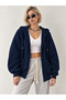 Women's 2-Pack Loose Sleeve Oversize Hooded Full Zipper Pocket Casual Cotton Cardigan - 5