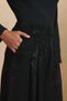 Black Pleated Pants Skirt - 5