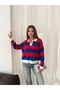 Polo Collar Wide Striped Knit Sweater Aw26Kz00098 - 4