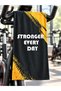 Stronger Every Day Printed Sports Fitness Towel, 50X100 Cm, Highly Absorbent, Quick-Drying, Sports Towel for Athletes, Fitness Training, Gym, Boxing. - 3
