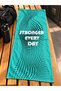 Stronger Every Day Printed Sports Fitness Towel, 50X100 Cm, Highly Absorbent, Quick-Drying, Sports Towel for Athletes, Fitness Training, Gym, Boxing.