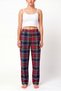 Women's Plaid Patterned Pajama Bottoms, 2-Piece Set, Elastic Waistband, Comfortable Fit. - 4
