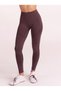Women's Brown High-Rise Stretchy Sports Leggings