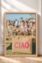 Pink Ciao Written Bag and Floral Table Framed Painting Italy Poster Wall Decor Itn074 - 3